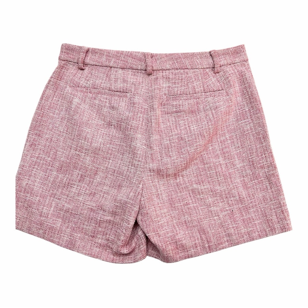 Ralph Lauren Pink Tweed High-Rise Women’s Shorts - Picture 3 of 10